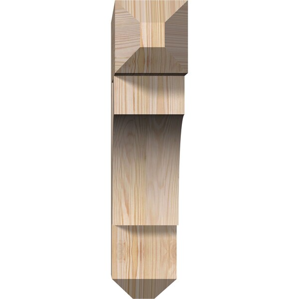 Westlake Craftsman Smooth Bracket, Douglas Fir, 5 1/2W X 24D X 24H